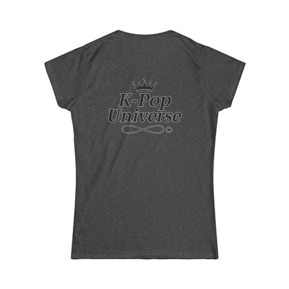 V/BTS/K-Pop Universe Women's Softstyle Tee, Trendy Graphic Tee, Casual K-Pop Shirt, Gift for Fans, Stylish Concert Outfit