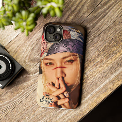 K-Pop Tough Phone Case, Stylish K-Pop Accessory, Trendy Gift for Fans, Birthday Present, Unique Phone Case Design