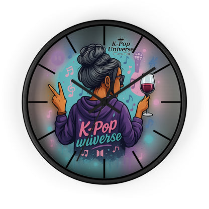 K-Pop Universe Wall Clock, Stylish Home Decor, Music Lover Gift, K-Pop Fan Accessory, Unique Wall Art, Trendy Timepiece