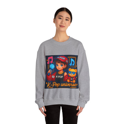 K-Pop Universe Sweatshirt, Cozy Unisex Crewneck for Fans, Perfect for Gifting, Concerts, and Everyday Wear