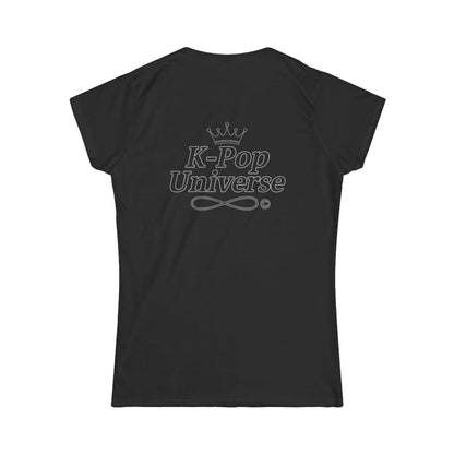 V/BTS/K-Pop Universe Women's Softstyle Tee, Trendy Graphic Tee, Casual K-Pop Shirt, Gift for Fans, Stylish Concert Outfit