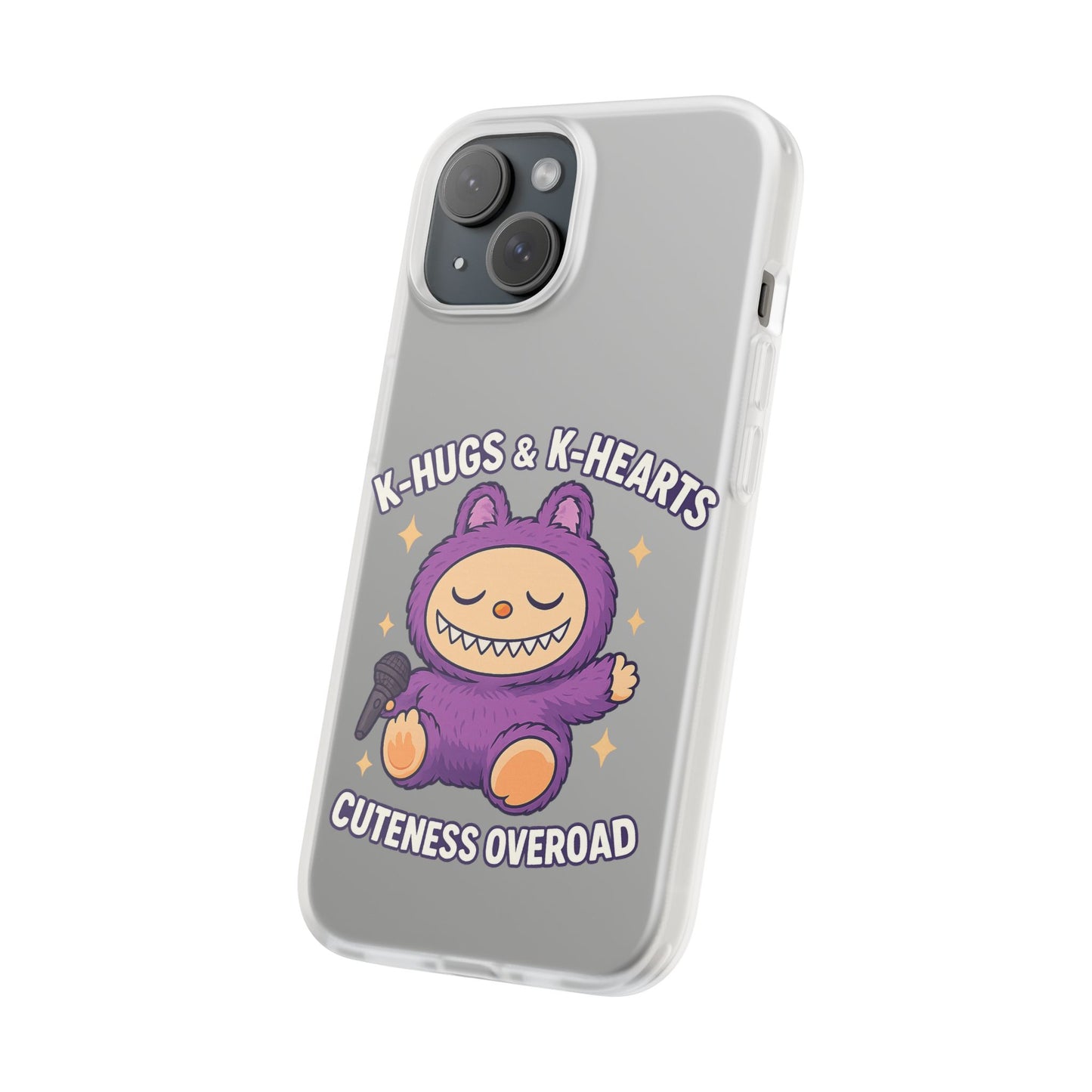 Cute K-Hugs & K-Hearts Flexi Case, Adorable Phone Case, Gift for Kids, Fun Gift, Cute Accessories, Kawaii Style Case