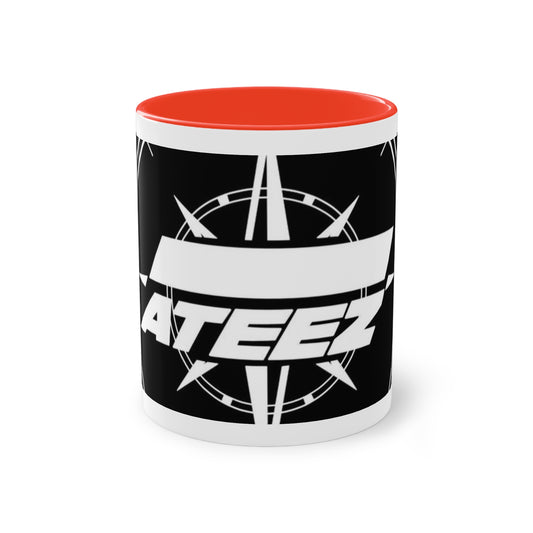 ATEEZ Two-Tone Coffee Mug | Unique Gift for Fans | K-Pop Collectible | Custom Drinkware | Perfect for Birthdays and Celebrations