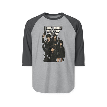 K-Pop Graphic Raglan Shirt, Unisex Baseball Tee, Music Lover Gift, Korean Pop Merch, Trendy Casual Wear, Ideal for Concerts