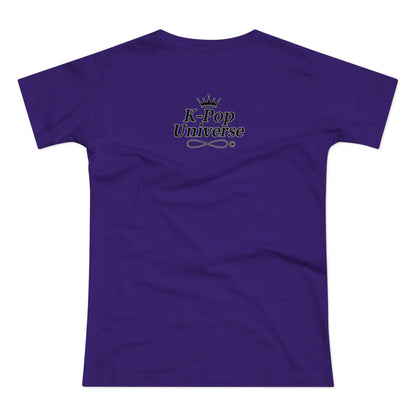 K-Pop Cat T-Shirt, Cute Cat Tee, K-Pop Fan Shirt, Women's Graphic Tee, Trendy Cat Apparel