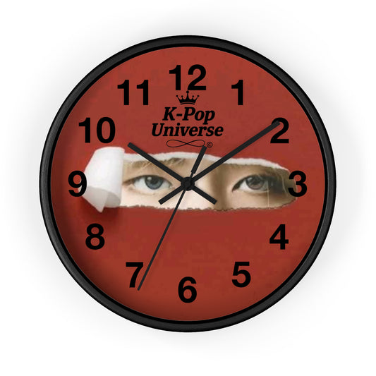 K-Pop Universe Wall Clock, K-Pop Decor, Unique Gift, Home Decoration, Music Lover Accessory, Trendy Wall Art, Kim TAEHYUNG/BTS