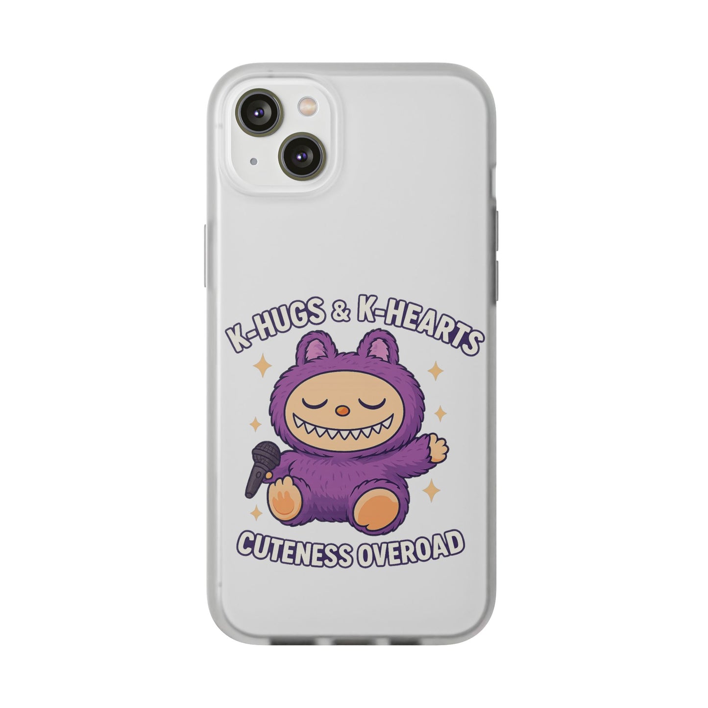 Cute K-Hugs & K-Hearts Flexi Case, Adorable Phone Case, Gift for Kids, Fun Gift, Cute Accessories, Kawaii Style Case