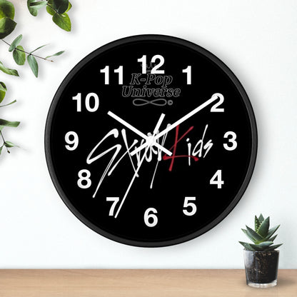 K-Pop Stray Kids Wall Clock, Unique Home Decor, Gift for Music Lovers, Cool Wall Art, Modern Timepiece, Fan Merchandise
