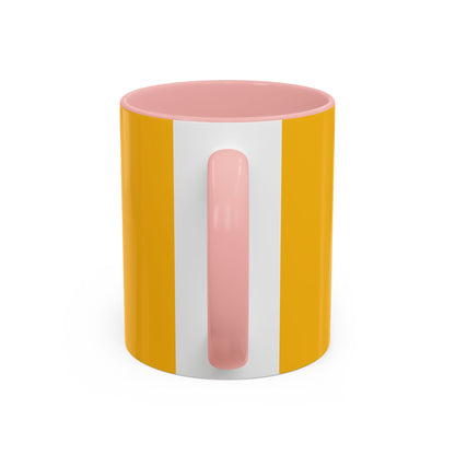 K-Pop Universe Accent Coffee Mug | Perfect for Fans, Gifts for Birthdays, Unique Collectors Item, Vibrant Yellow Mug, Black Handle Mug, K-pop universe