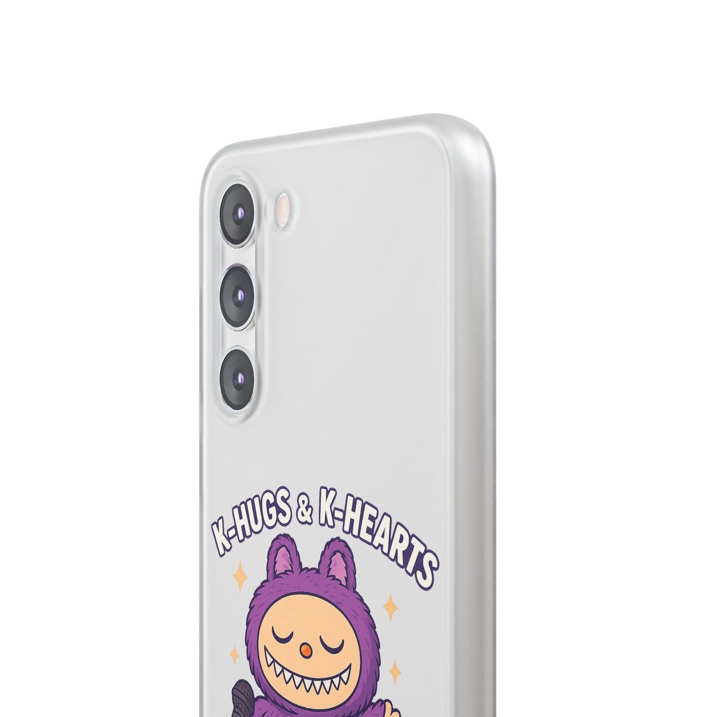 Cute K-Hugs & K-Hearts Flexi Case, Adorable Phone Case, Gift for Kids, Fun Gift, Cute Accessories, Kawaii Style Case