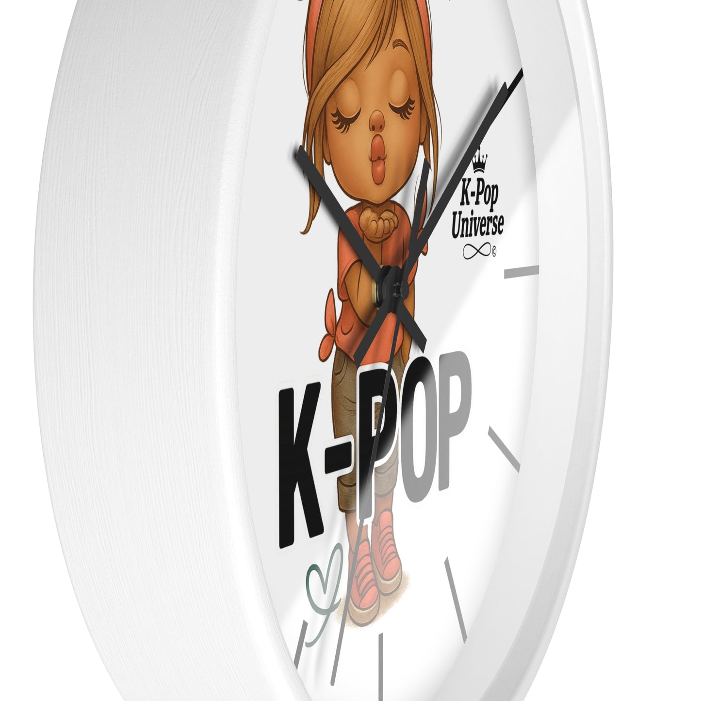 K-Pop Themed Wall Clock, Cute K-Pop Decor, Fan Gift, Music Lover Gift, Unique Home Decor, Trendy Wall Art