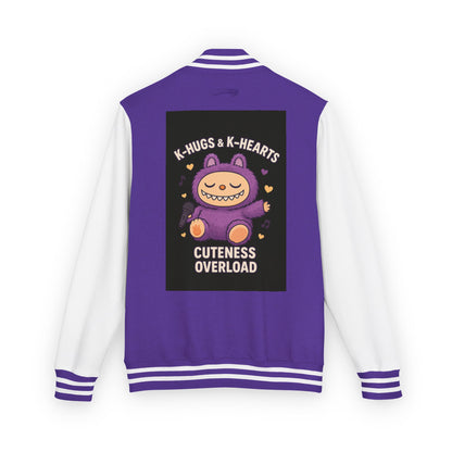 K-Pop Universe Letterman Jacket, Trendy Unisex Varsity Jacket, Cute Gift for K-Pop Fans, Stylish Casual Wear, Anime Inspired Apparel