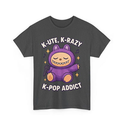 K-Pop Addict Tee, Cute Kawaii T-Shirt, Unisex Cotton Shirt, Music Lover Gift, K-Pop Universe Apparel