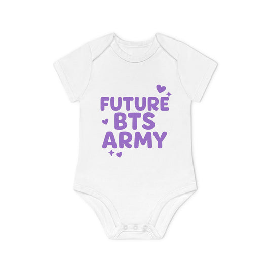 Baby Organic Short Sleeve Bodysuit, BTS,BTS ARMY, k-pop universe