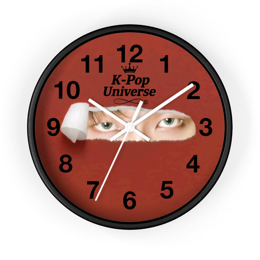 K-Pop Themed Wall Clock, Unique Home Decor, Gift for Fans, Music Room Essential, Stylish Timepiece