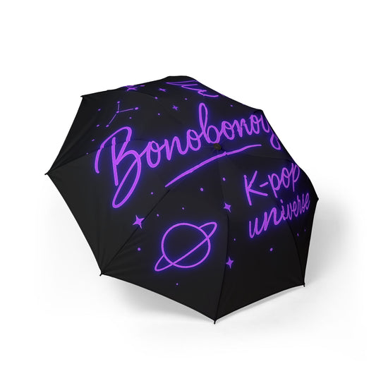 K-Pop Themed Foldable Umbrella, Stylish Rain Gear, Compact Travel Umbrella, Neon Design Umbrella, Gift for Fans, Music Lover Accessory, BTS, Bonobonoya, jungkook