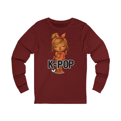 K-Pop Unisex Long Sleeve Tee, Trendy K-Pop Shirt, Perfect Gift for Fans, Music Tee for Concerts, Stylish Everyday Wear