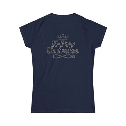 V/BTS/K-Pop Universe Women's Softstyle Tee, Trendy Graphic Tee, Casual K-Pop Shirt, Gift for Fans, Stylish Concert Outfit