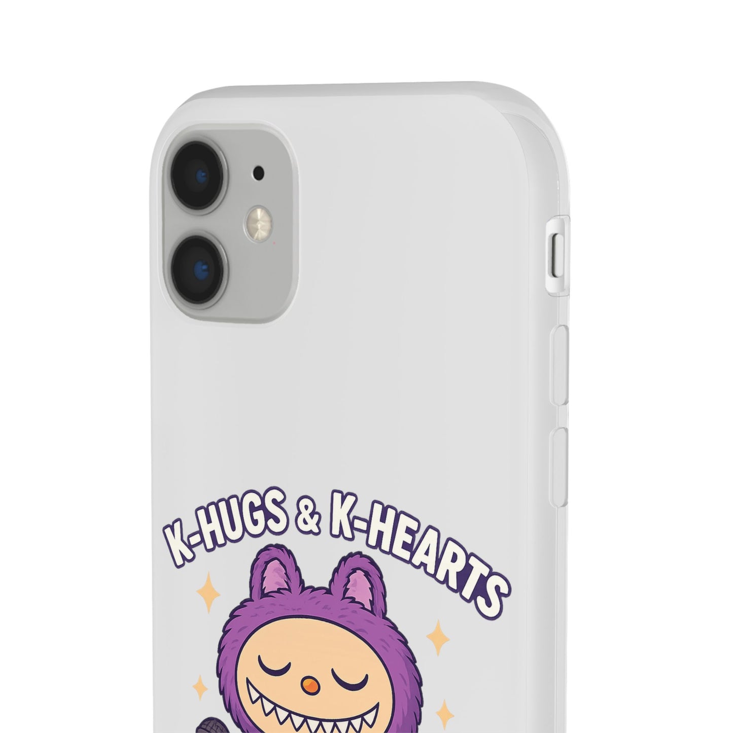 Cute K-Hugs & K-Hearts Flexi Case, Adorable Phone Case, Gift for Kids, Fun Gift, Cute Accessories, Kawaii Style Case