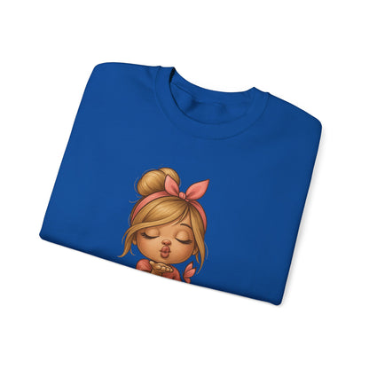 K-Pop Girl Crewneck Sweatshirt, Trendy Gift for Music Lovers, Stylish Cozy Wear, Perfect for Concerts, Fashionable Graphic Sweatshirt