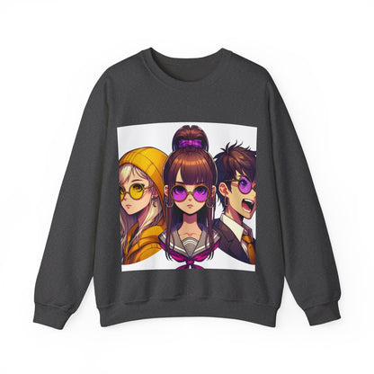 K-Pop Universe Crewneck Sweatshirt | Unisex Heavy Blend™, Trendy Fashion Apparel, Cozy Streetwear, Gift for Fans, Retro Style