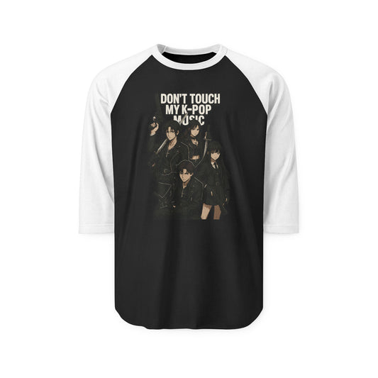 K-Pop Graphic Raglan Shirt, Unisex Baseball Tee, Music Lover Gift, Korean Pop Merch, Trendy Casual Wear, Ideal for Concerts