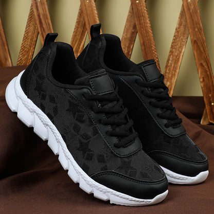 White shoes breathable lightweight casual sports women's shoes soft soled running shoes, unisex