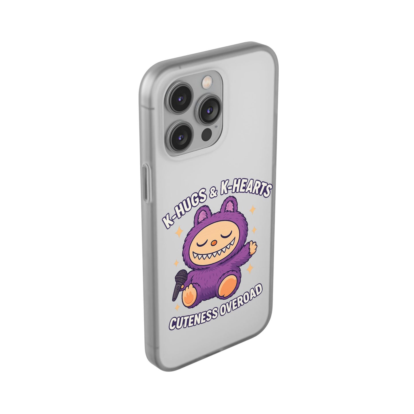 Cute K-Hugs & K-Hearts Flexi Case, Adorable Phone Case, Gift for Kids, Fun Gift, Cute Accessories, Kawaii Style Case