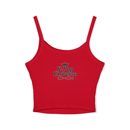 K-Pop Inspired Women's Spaghetti Strap Tank Top, Summer Fashion, Music Lover Gift, Festival Wear, Trendy Tops
