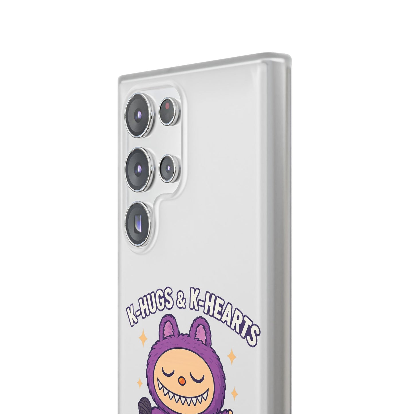 Cute K-Hugs & K-Hearts Flexi Case, Adorable Phone Case, Gift for Kids, Fun Gift, Cute Accessories, Kawaii Style Case