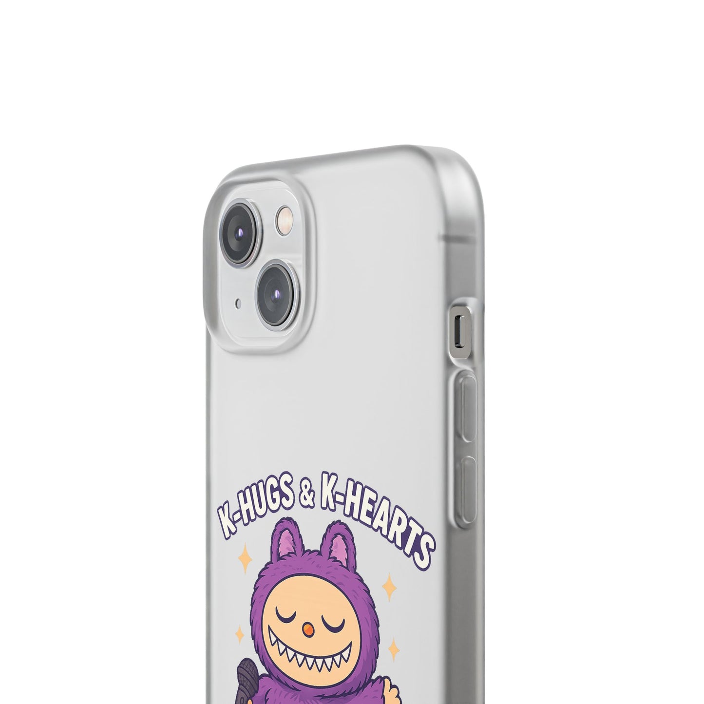 Cute K-Hugs & K-Hearts Flexi Case, Adorable Phone Case, Gift for Kids, Fun Gift, Cute Accessories, Kawaii Style Case