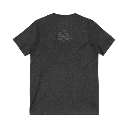 K-Pop Culture V-Neck Tee, Korean Style T-Shirt, Fun Graphic Tee, Unisex Shirt, Streetwear Top, Cute Gift for Fans, Pop Art Apparel
