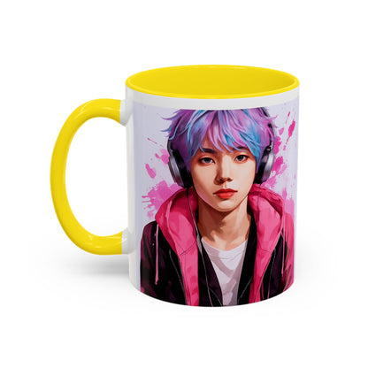 K-Pop Universe Accent, Double face,Coffee Mug - Perfect Gift for Fans, Unique Collectible, Music Lover's Mug, Trendy Drinkware, Birthday Present
