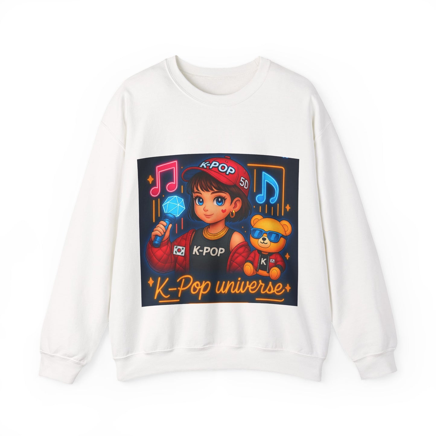 K-Pop Universe Sweatshirt, Cozy Unisex Crewneck for Fans, Perfect for Gifting, Concerts, and Everyday Wear