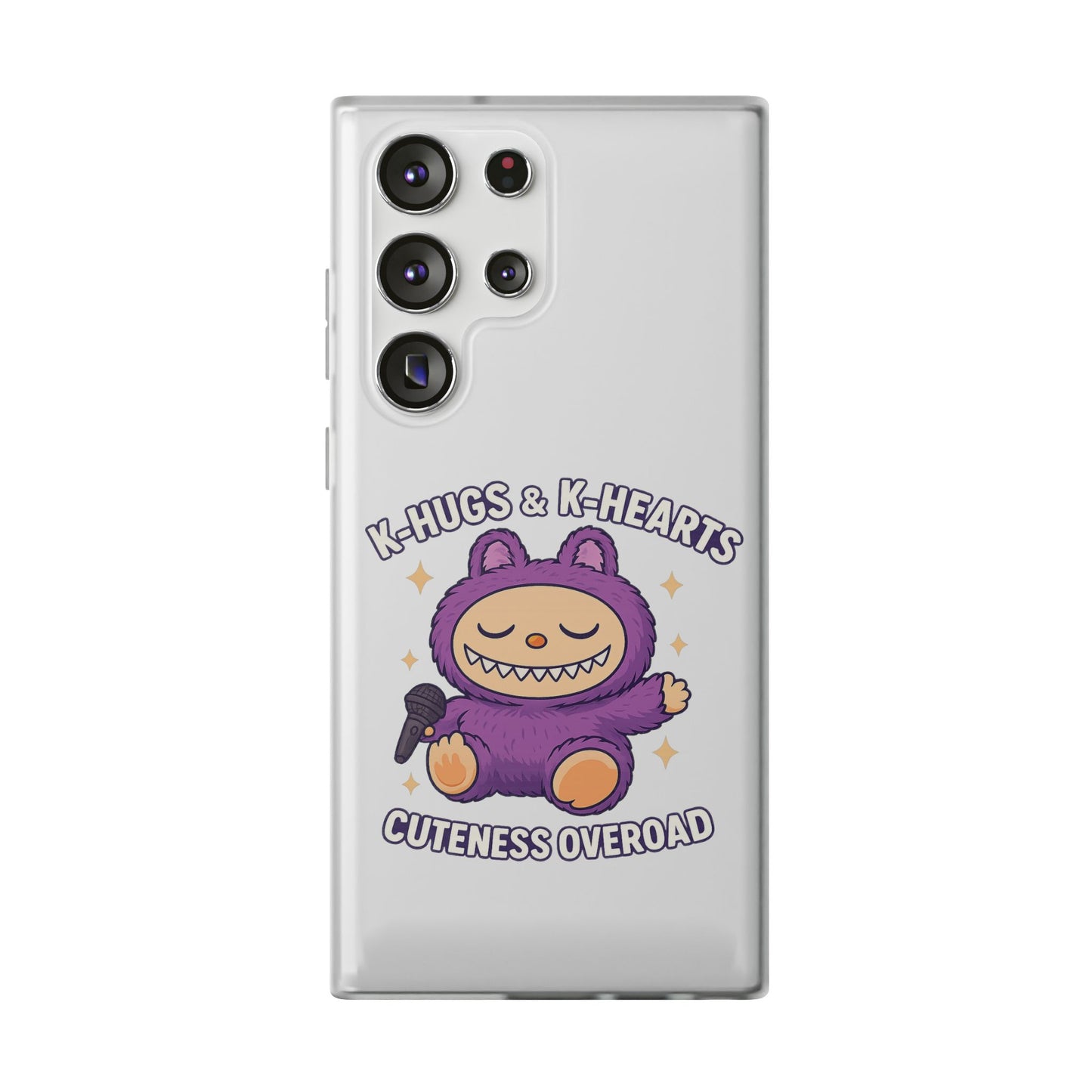 Cute K-Hugs & K-Hearts Flexi Case, Adorable Phone Case, Gift for Kids, Fun Gift, Cute Accessories, Kawaii Style Case