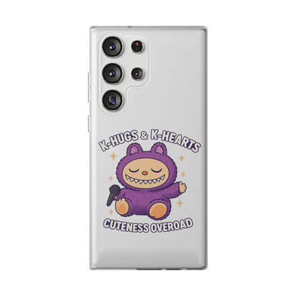 Cute K-Hugs & K-Hearts Flexi Case, Adorable Phone Case, Gift for Kids, Fun Gift, Cute Accessories, Kawaii Style Case