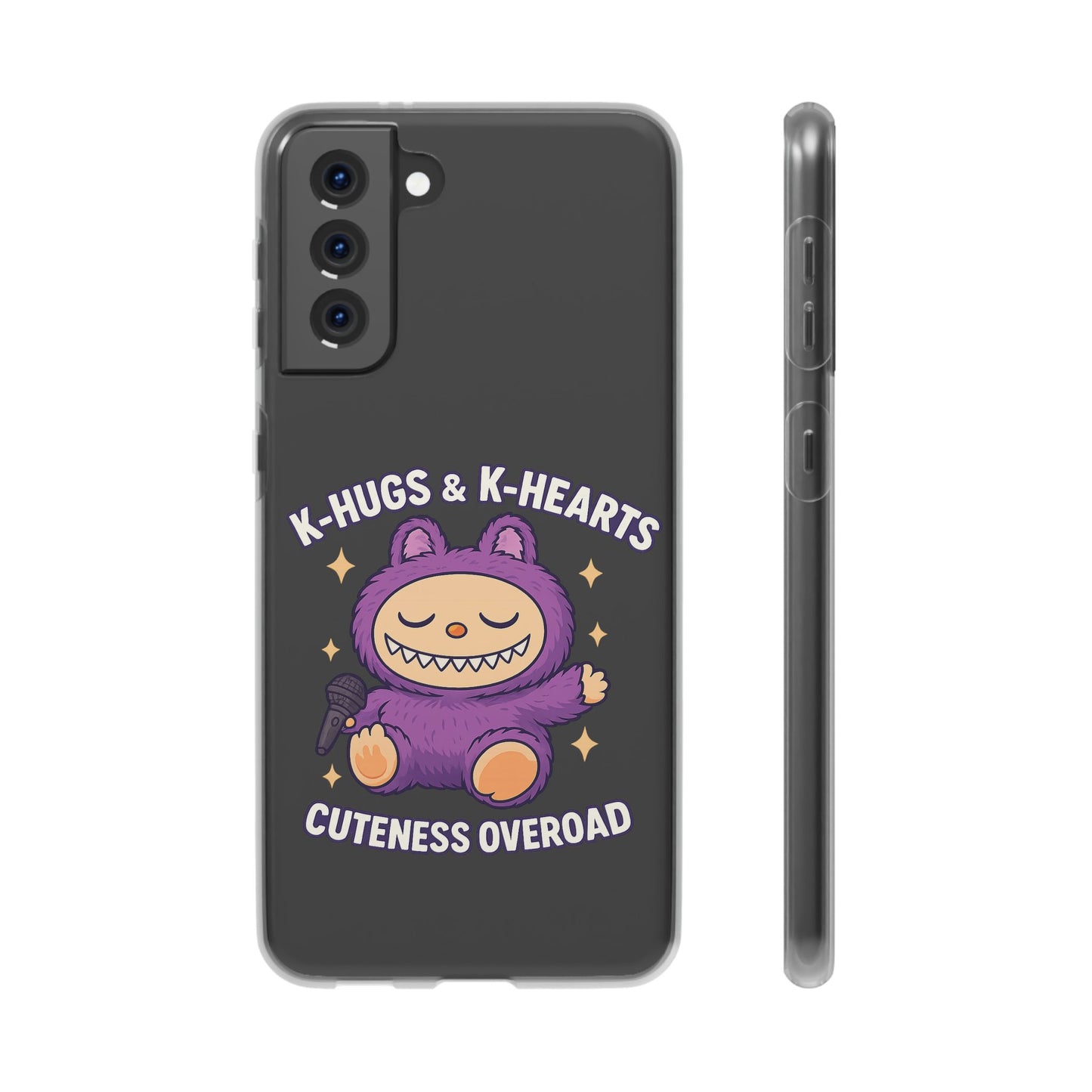 Cute K-Hugs & K-Hearts Flexi Case, Adorable Phone Case, Gift for Kids, Fun Gift, Cute Accessories, Kawaii Style Case