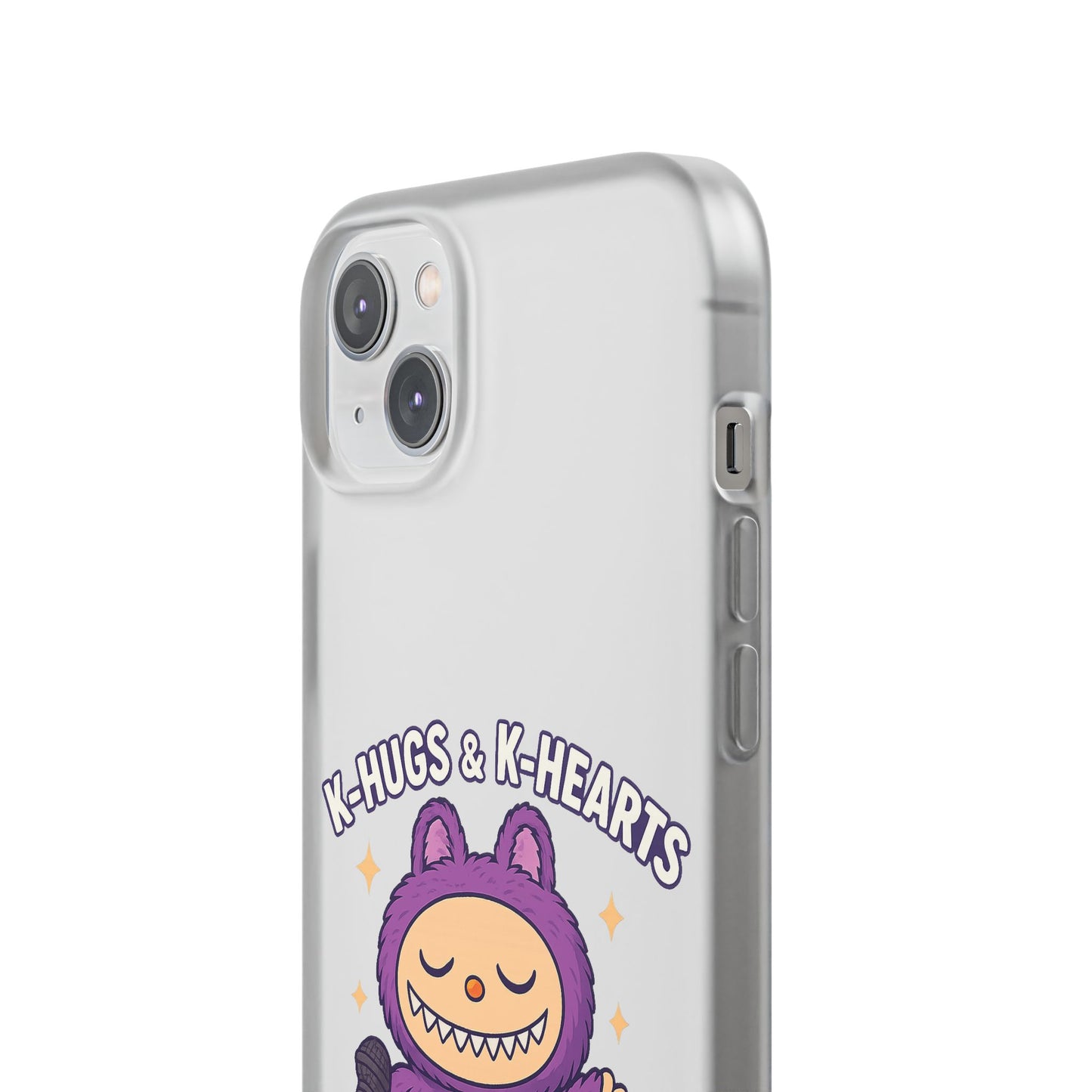 Cute K-Hugs & K-Hearts Flexi Case, Adorable Phone Case, Gift for Kids, Fun Gift, Cute Accessories, Kawaii Style Case