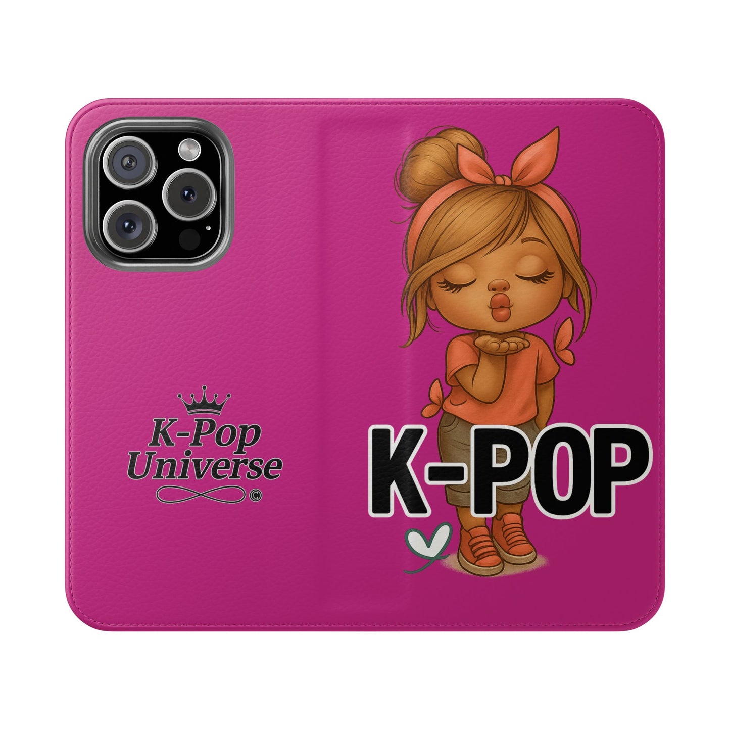 K-Pop Flip Case for Fans, Cute K-Pop Merchandise, Stylish Phone Cover, Ideal for Gifts, Birthday, Concerts, and Celebrations