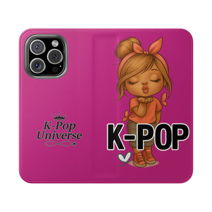 K-Pop Flip Case for Fans, Cute K-Pop Merchandise, Stylish Phone Cover, Ideal for Gifts, Birthday, Concerts, and Celebrations
