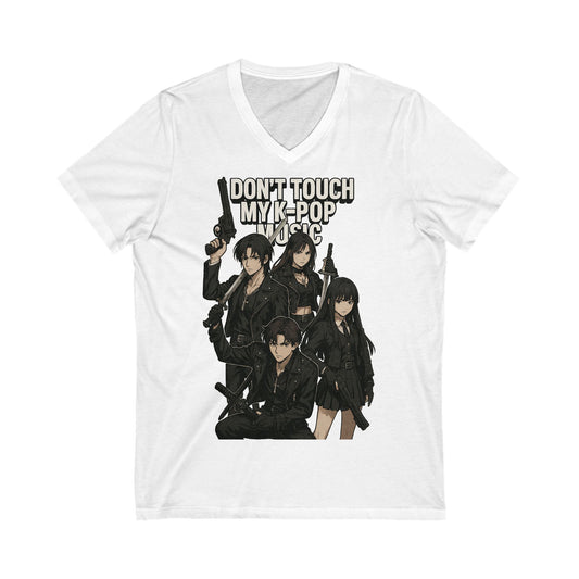 Unisex Jersey Short Sleeve V-Neck Tee