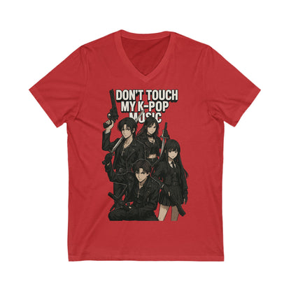 Unisex Jersey Short Sleeve V-Neck Tee
