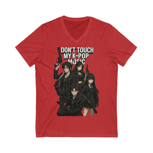 Unisex Jersey Short Sleeve V-Neck Tee
