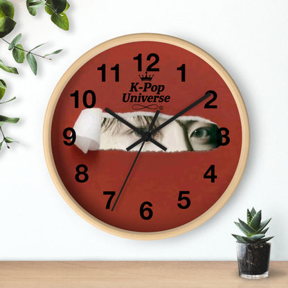 Wall Clock JK BTS/K-POPK-Pop Universe Wall Clock, K-Pop Decor, Unique Gift, Home Decoration, Music Lover Accessory, Trendy Wall Art