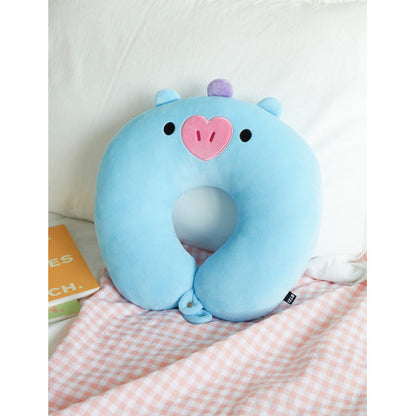 Bulletproof Youth Group Cartoon Baby U-Shaped Pillow Cute Plush Doll Lunch Break Travel Car BTS Cervical Pillow