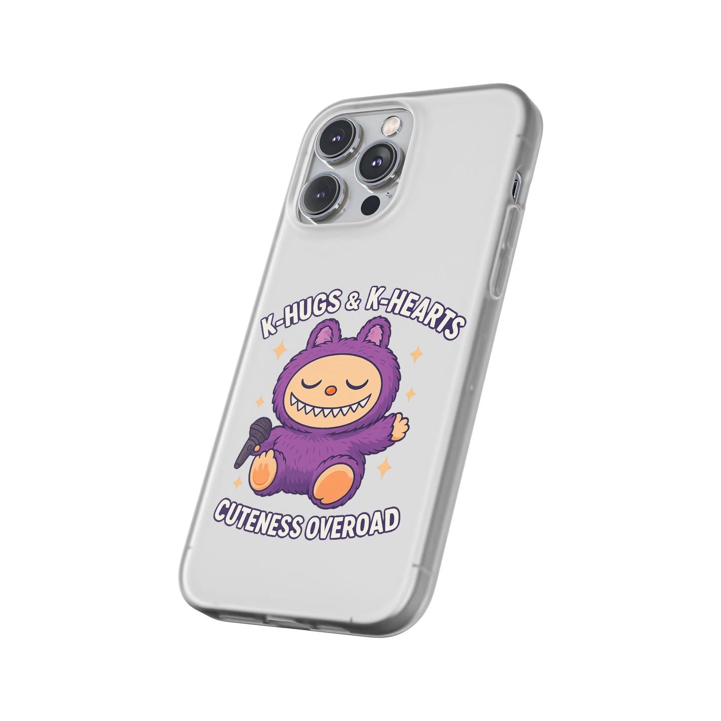Cute K-Hugs & K-Hearts Flexi Case, Adorable Phone Case, Gift for Kids, Fun Gift, Cute Accessories, Kawaii Style Case