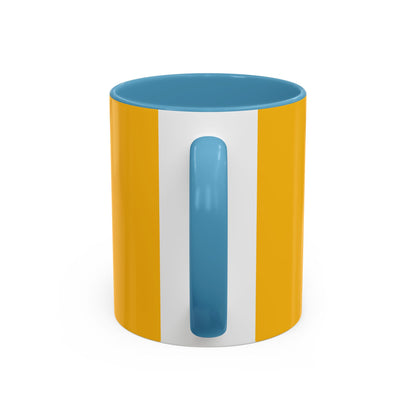 K-Pop Universe Accent Coffee Mug | Perfect for Fans, Gifts for Birthdays, Unique Collectors Item, Vibrant Yellow Mug, Black Handle Mug, K-pop universe