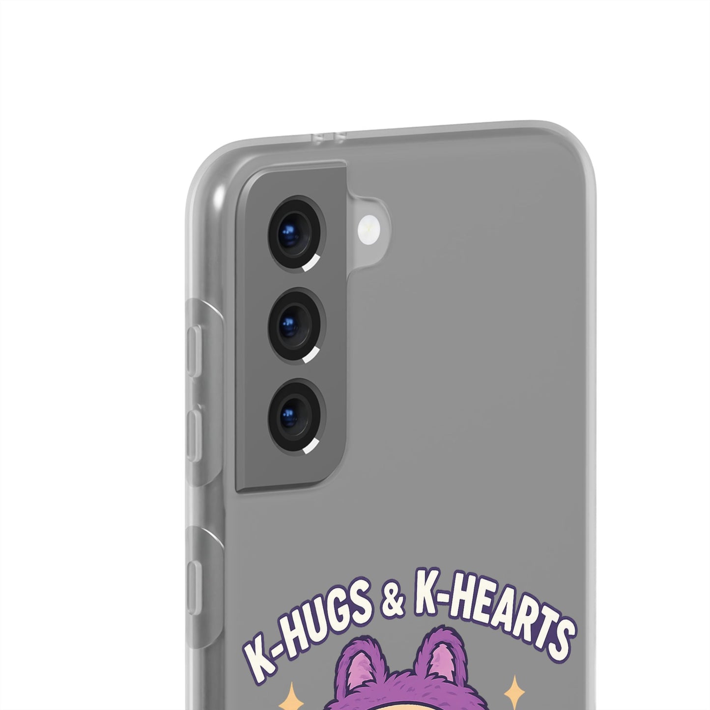 Cute K-Hugs & K-Hearts Flexi Case, Adorable Phone Case, Gift for Kids, Fun Gift, Cute Accessories, Kawaii Style Case