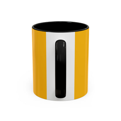 K-Pop Universe Accent Coffee Mug | Perfect for Fans, Gifts for Birthdays, Unique Collectors Item, Vibrant Yellow Mug, Black Handle Mug, K-pop universe