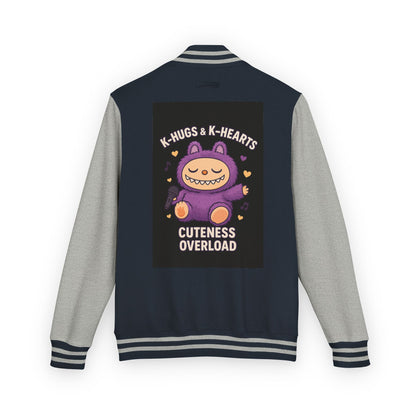 K-Pop Universe Letterman Jacket, Trendy Unisex Varsity Jacket, Cute Gift for K-Pop Fans, Stylish Casual Wear, Anime Inspired Apparel